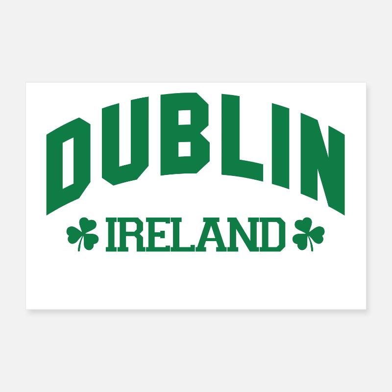 Dublin - Irlande Poster 30 x 20 cm