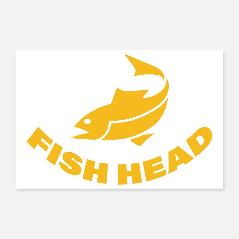 FISH HEAD Poster 30x20 cm