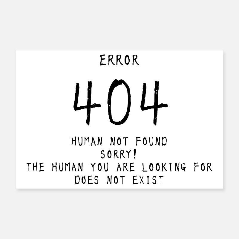 Fehler 404 Poster 30x20 cm