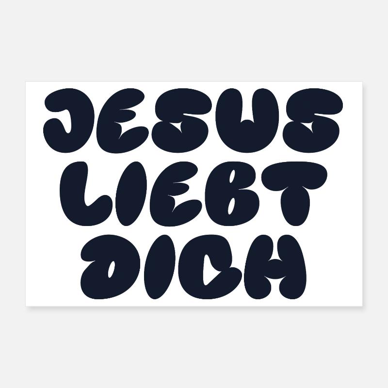 JÉSUS T’AIME Poster 30 x 20 cm