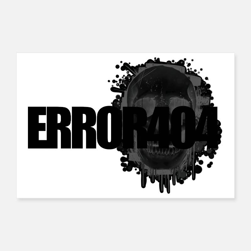 Éclaboussures de graffiti de crâne Poster 30 x 20 cm