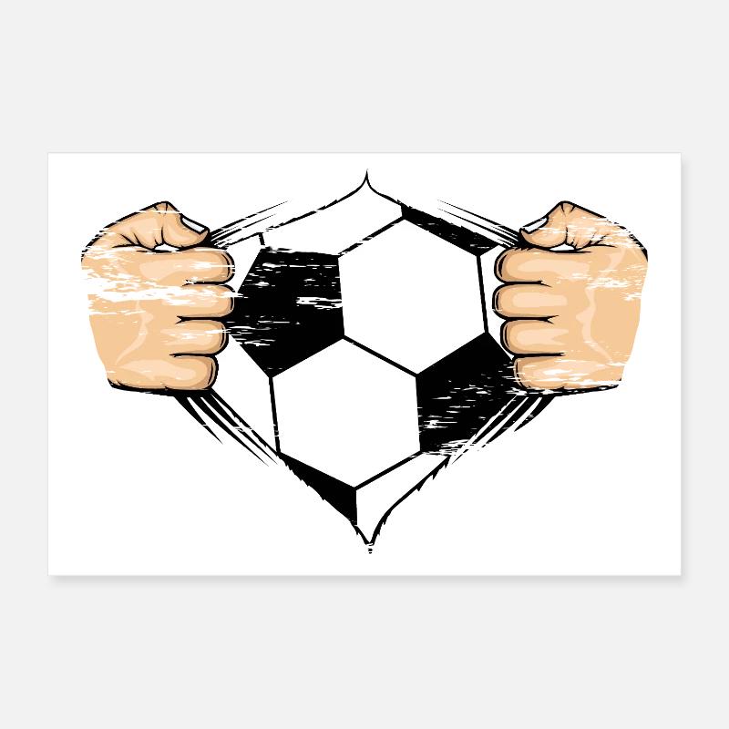 Soccer Design used Poster 12" x 8" (30x20 cm)
