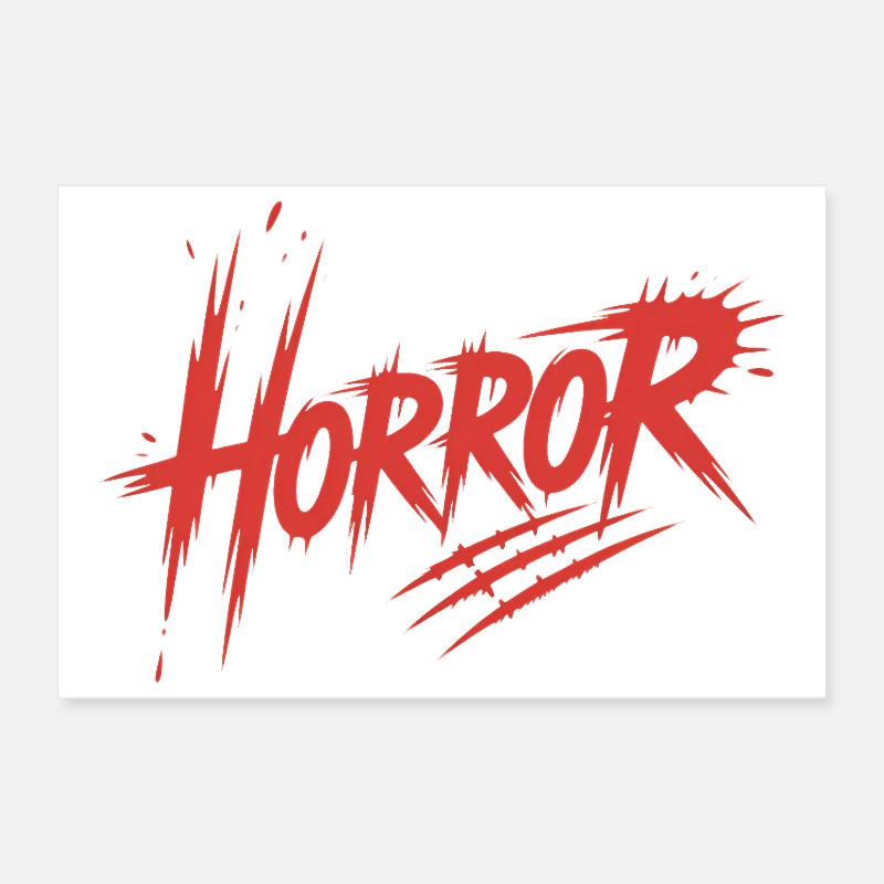 Horror - Killerblut-Design Poster 30x20 cm