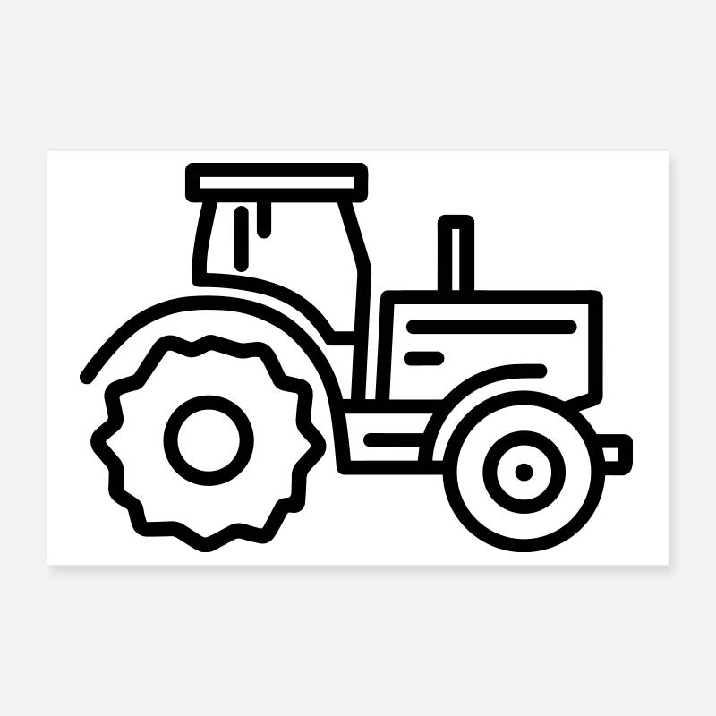 Traktor Poster 30x20 cm
