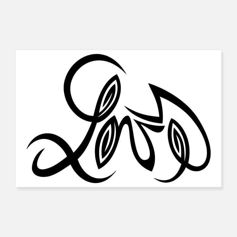 Design d’amour réalisé par Cean Poster 30 x 20 cm