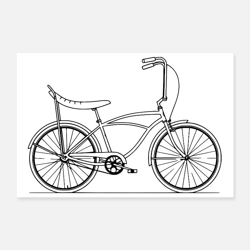 Bonanza Bicycle Icon – Chopper Style Design Poster 30 x 20 cm
