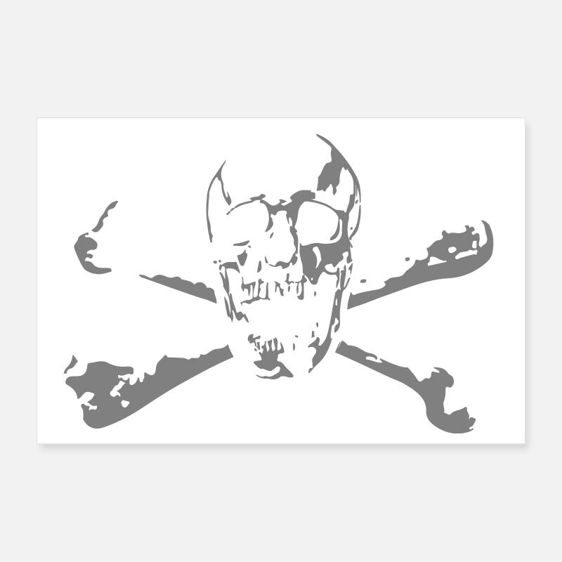 Skull & Bones Poster 30 x 20 cm