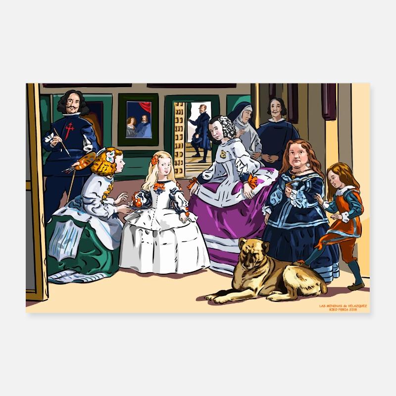 Meninas Pop Poster 12" x 8" (30x20 cm)