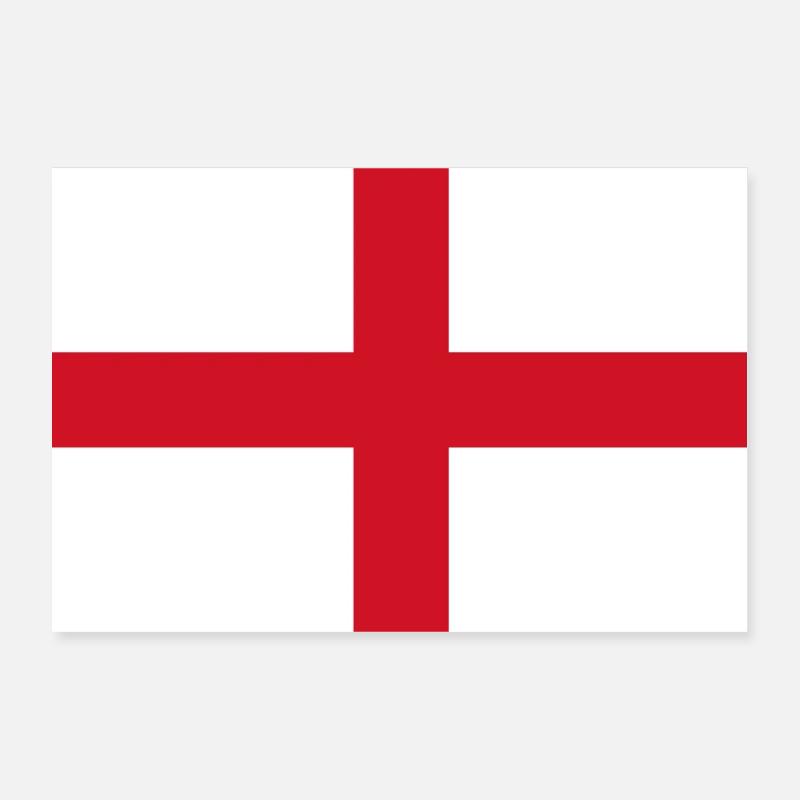 drapeau de l'Angleterre affiche Angleterre Angleterre Poster 30 x 20 cm