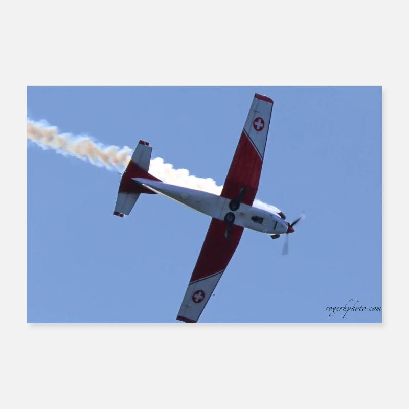 Équipe PC-7 des Forces aériennes suisses Poster 30 x 20 cm