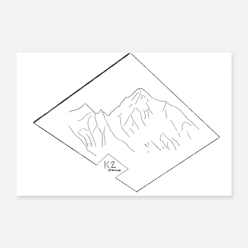 K2 Poster 12" x 8" (30x20 cm)