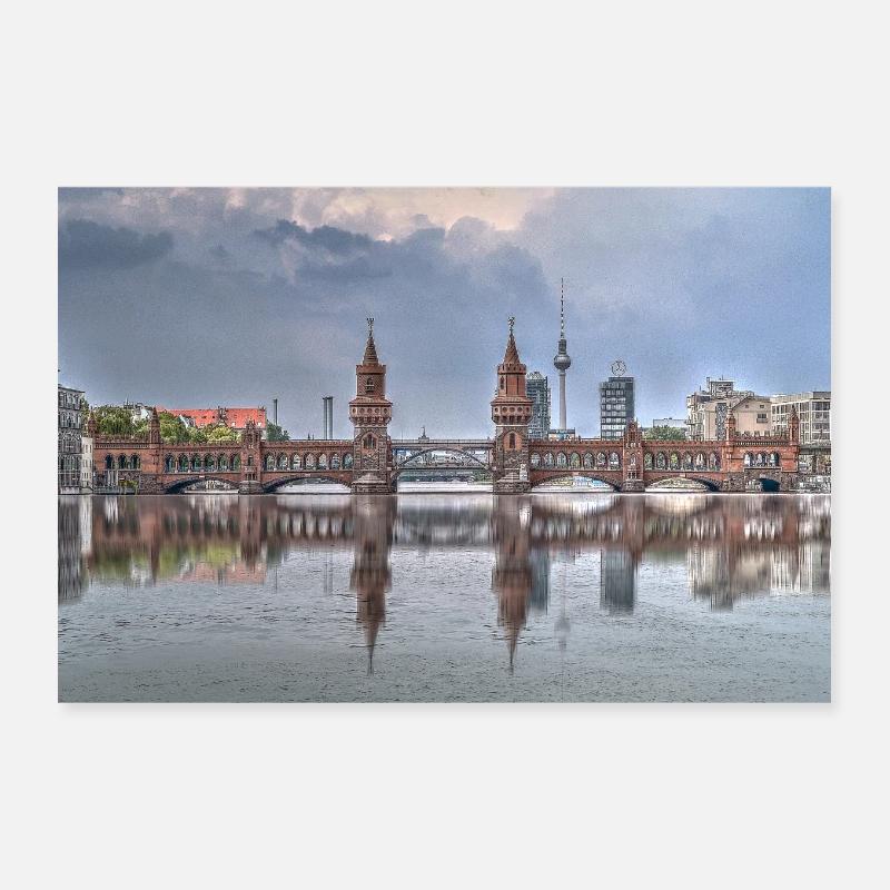 Berlin - Poster 30 x 20 cm - blanc
