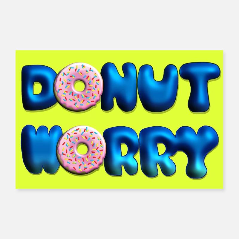 Affiche Donut Worry Poster 30 x 20 cm