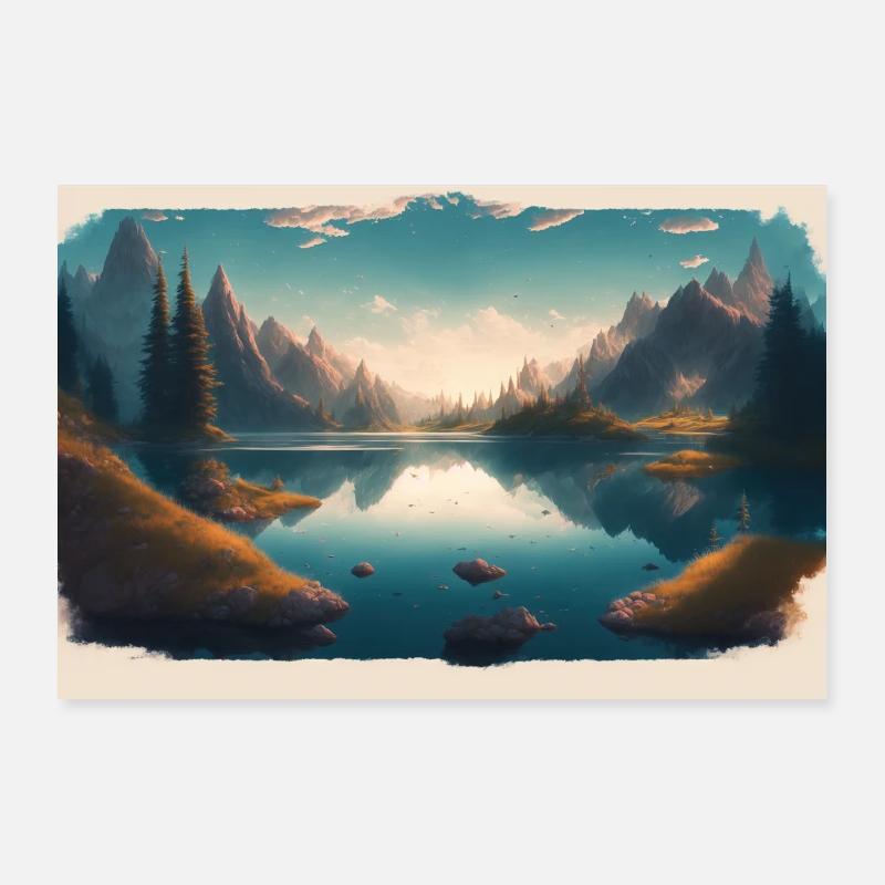 Epic seascape Poster 12" x 8" (30x20 cm)