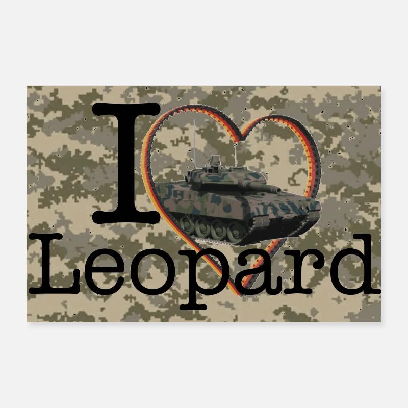 Leopard Poster 12" x 8" (30x20 cm)