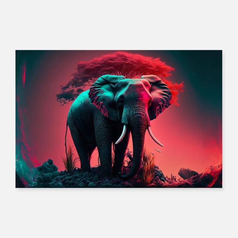 Elefant Poster 30x20 cm