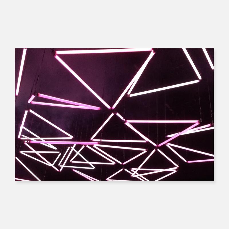 Luminale triangle pink PQBS Poster 12" x 8" (30x20 cm)