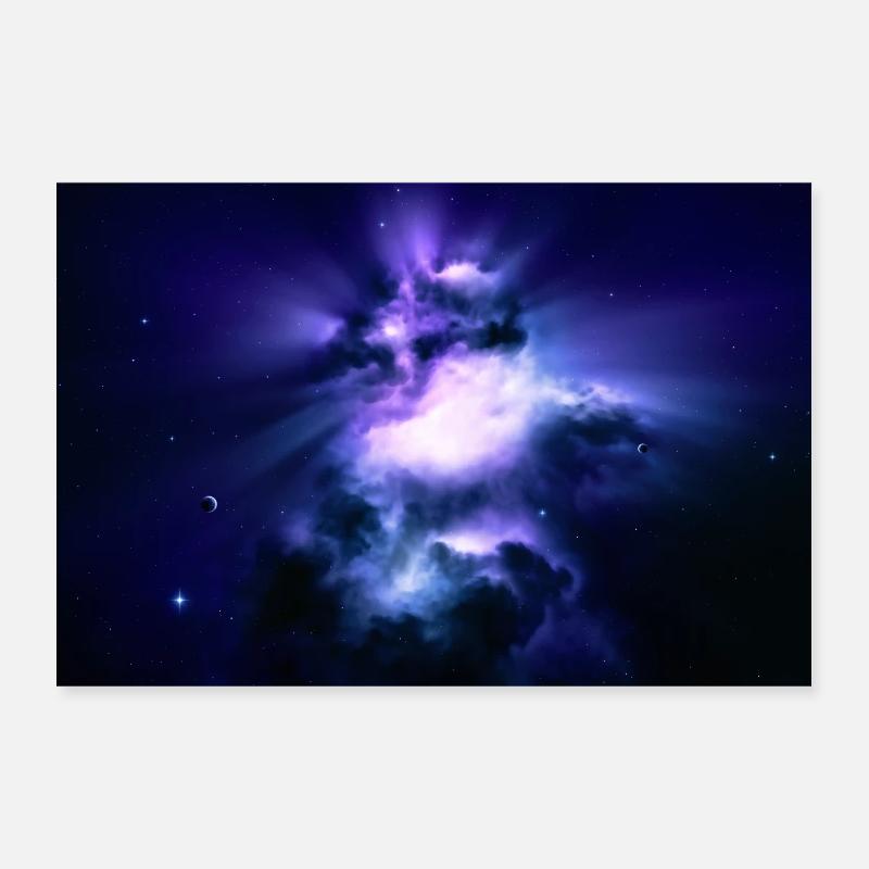 Rising Nebula Poster 12" x 8" (30x20 cm)