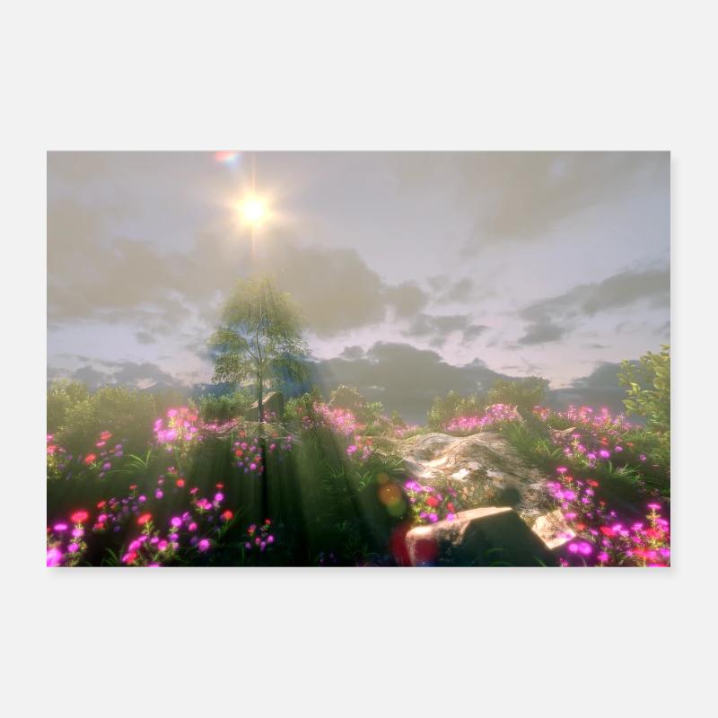 Landschaften einmal anders #13 - Poster 30x20 cm - Weiß