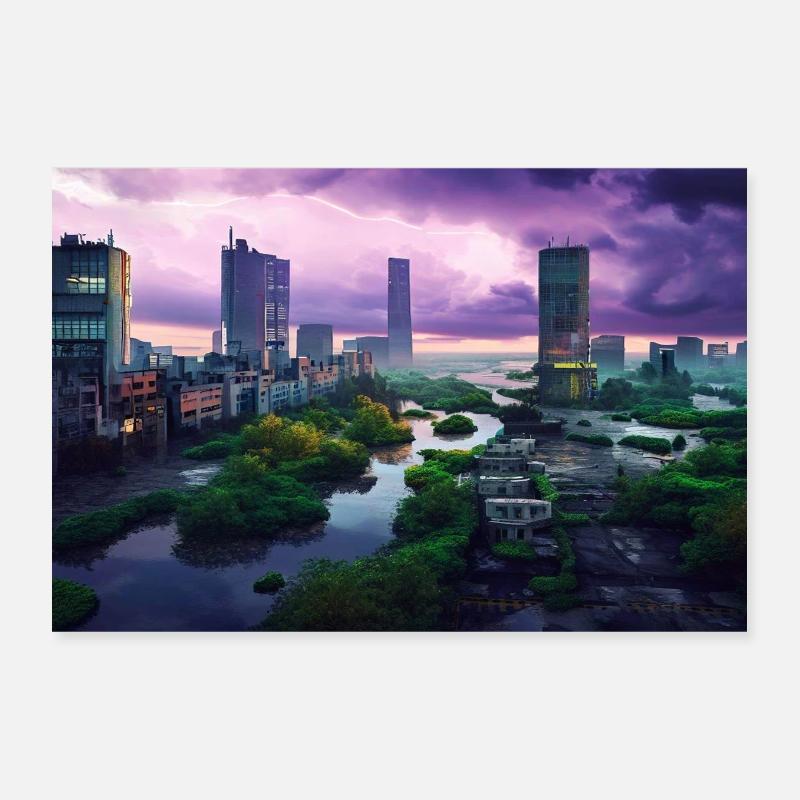 Storm-driven elegy Poster 12" x 8" (30x20 cm)