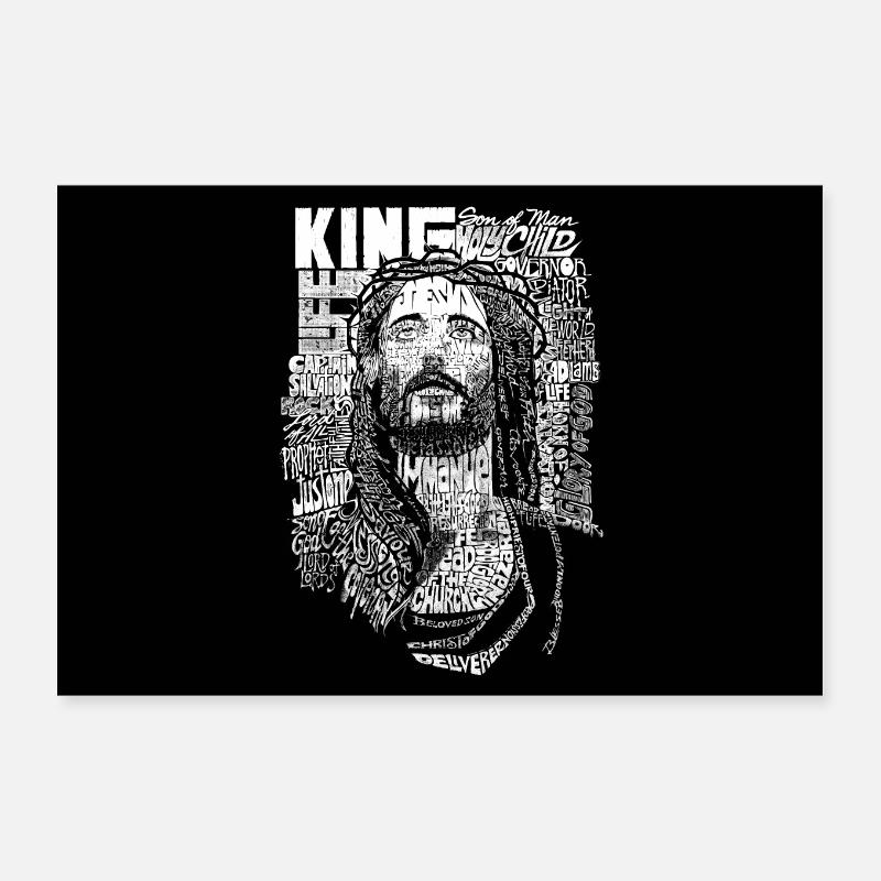 Jésus est Roi Poster 30 x 20 cm