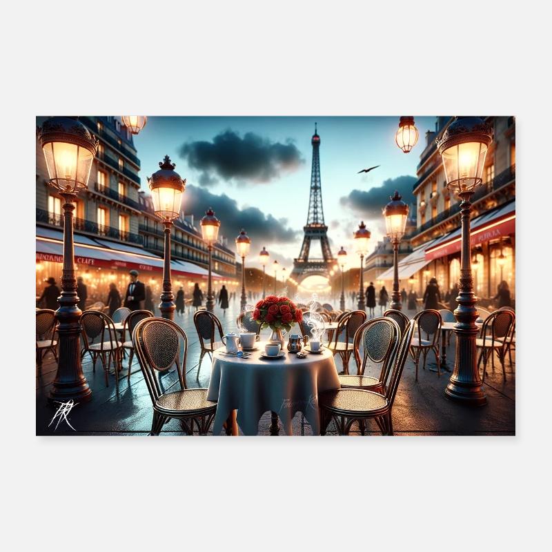 Pariser Gemälde - Ölgemälde - F.A.K. Poster 30x20 cm