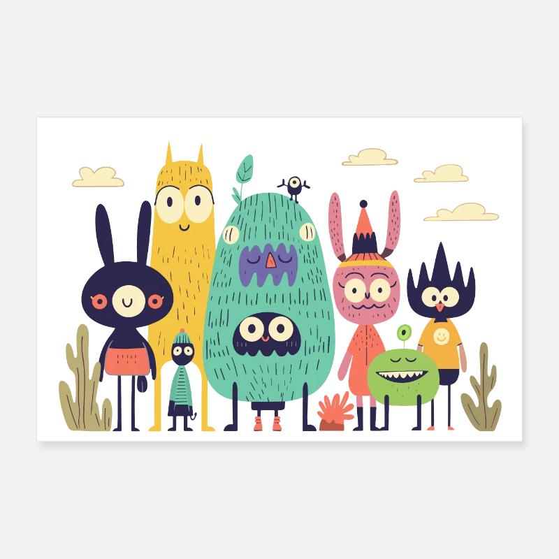 Le rêveur et ses amis Poster 30 x 20 cm