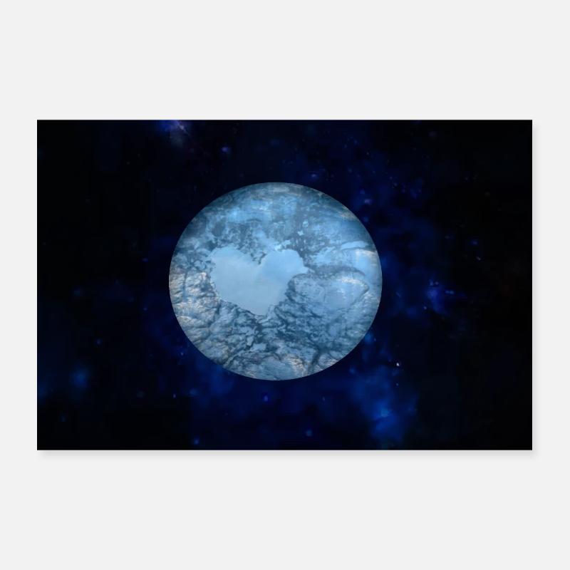 L’amour dans l’univers Poster 30 x 20 cm