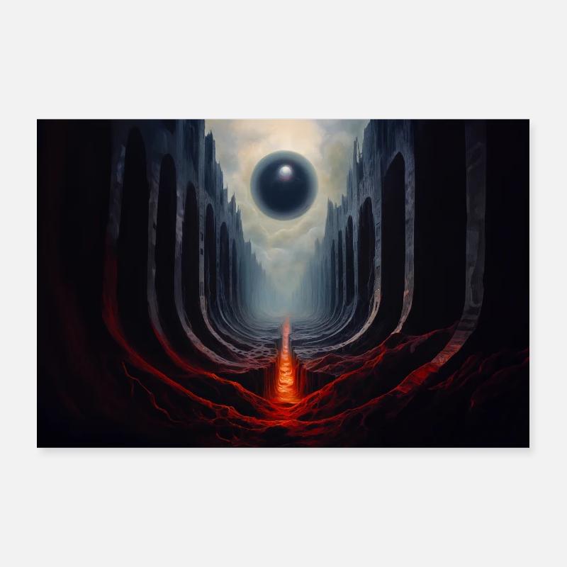 Sphere - Poster 12" x 8" (30x20 cm) - white
