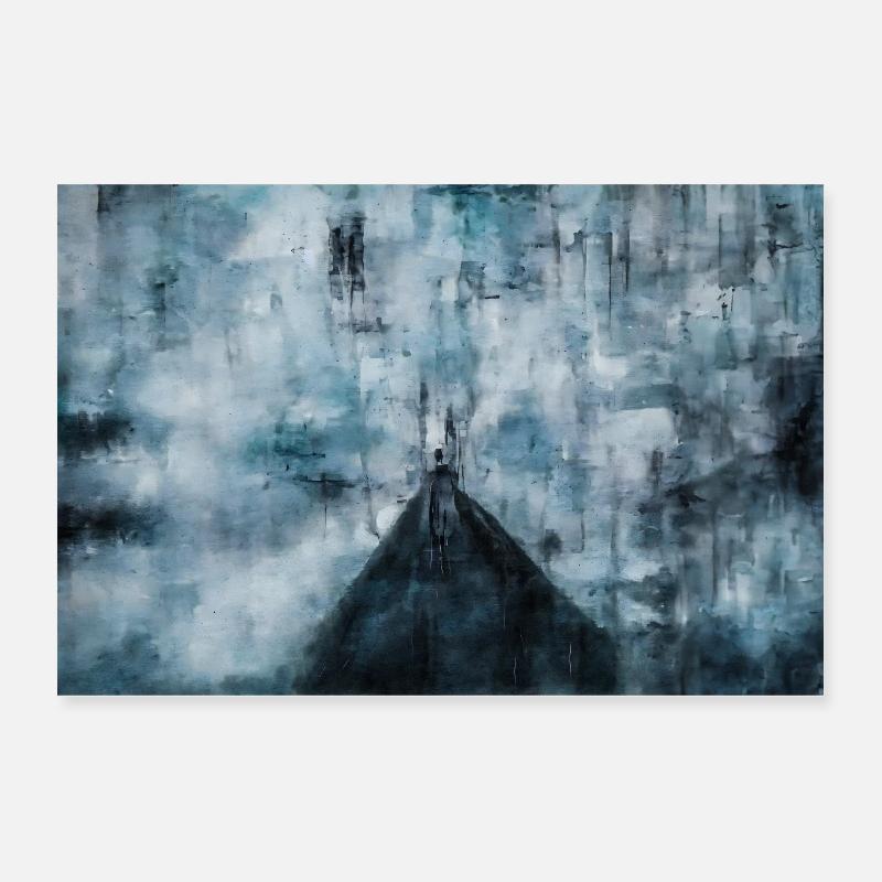 Frozen Bridge Poster 12" x 8" (30x20 cm)