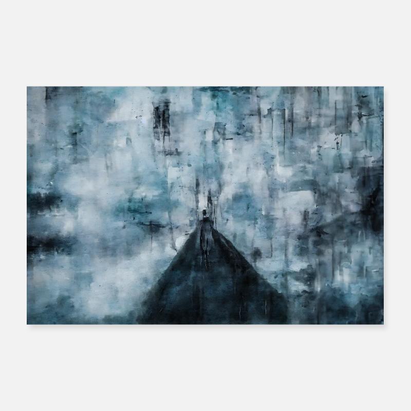 Gefrorene Brücke Poster 30x20 cm