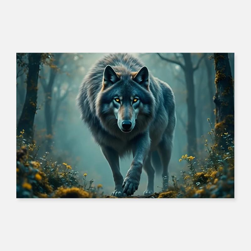 L’ de la forêt -IA Poster 30 x 20 cm