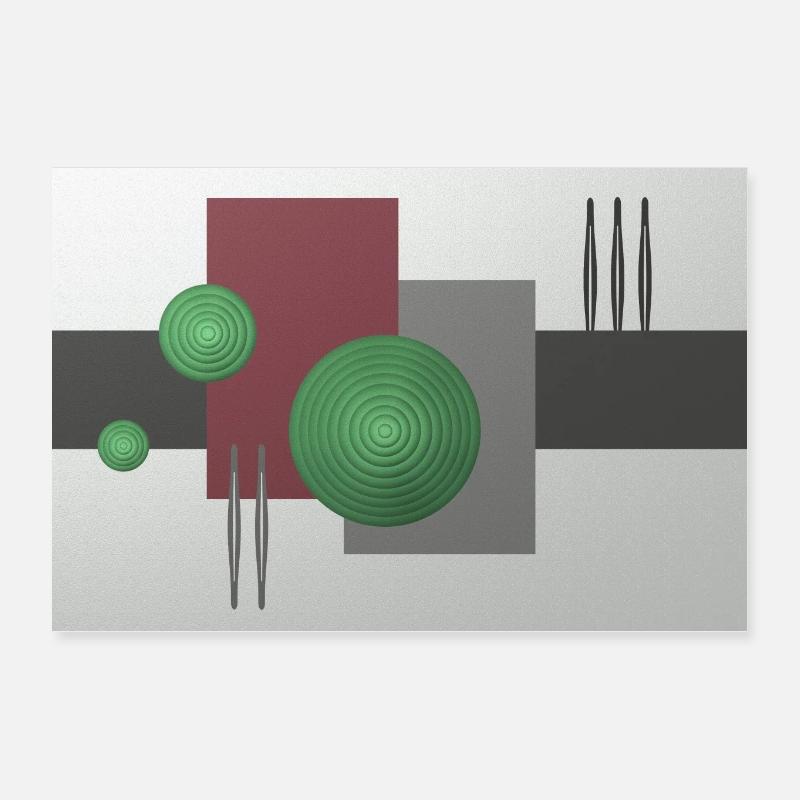 Modern Art Poster 12" x 8" (30x20 cm)