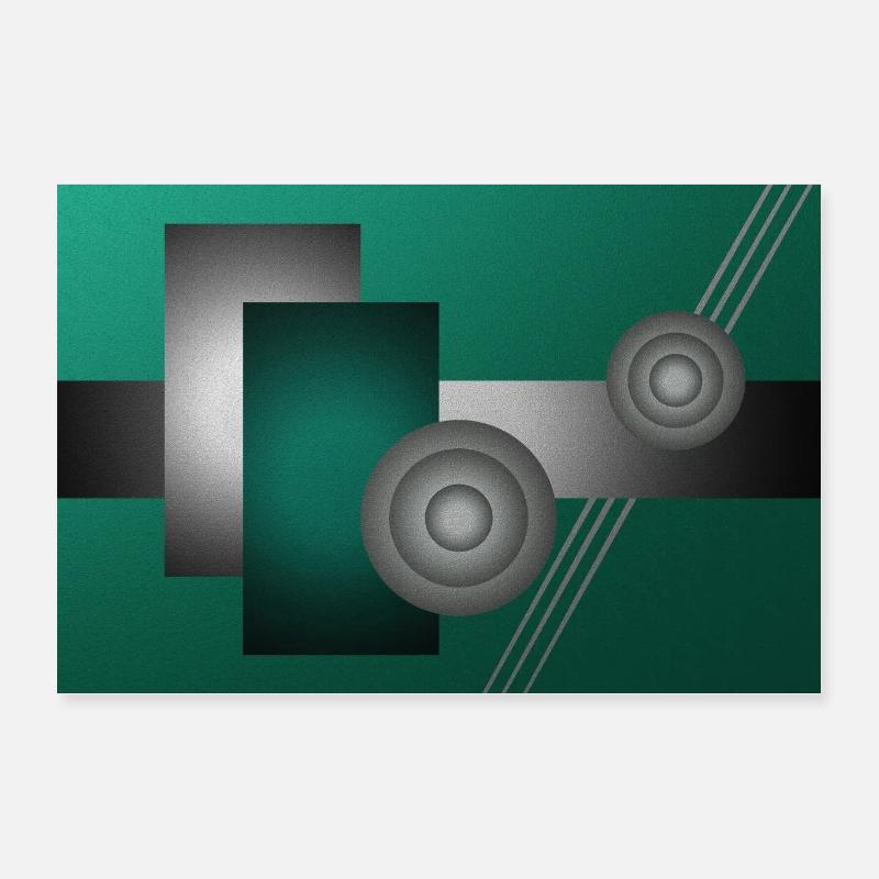 Art moderne - Poster 30 x 20 cm - blanc
