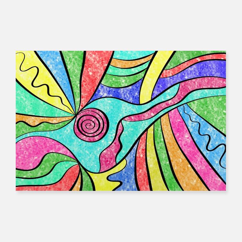 Art moderne - Poster 30 x 20 cm - blanc