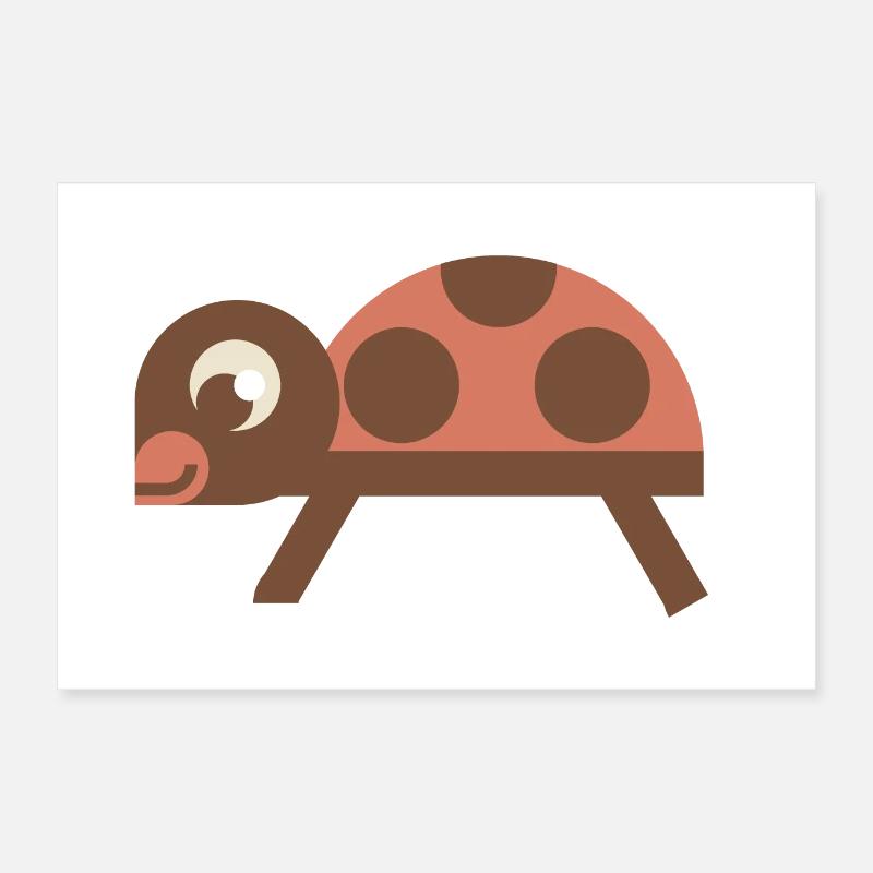 Ladybug (autumn animals) Poster 12" x 8" (30x20 cm)