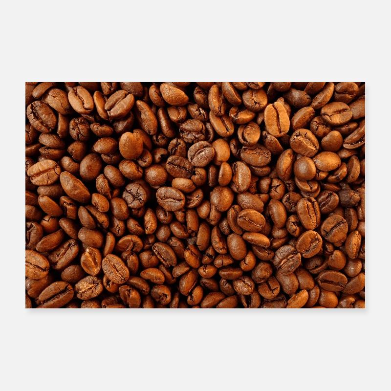 Kaffeebohnen Kaffeebohne Bohnenkaffee Coffee Cafe Poster 30x20 cm
