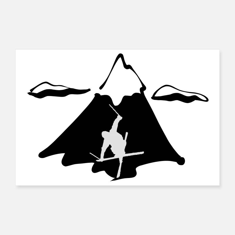 Freestyle ski de montagne Poster 30 x 20 cm