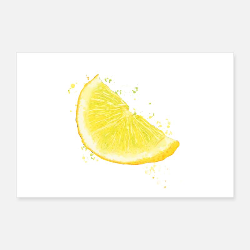 Zitrone Poster 30x20 cm
