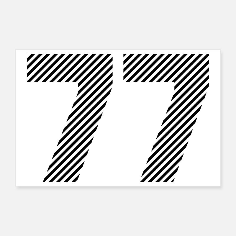 77 Poster 12" x 8" (30x20 cm)