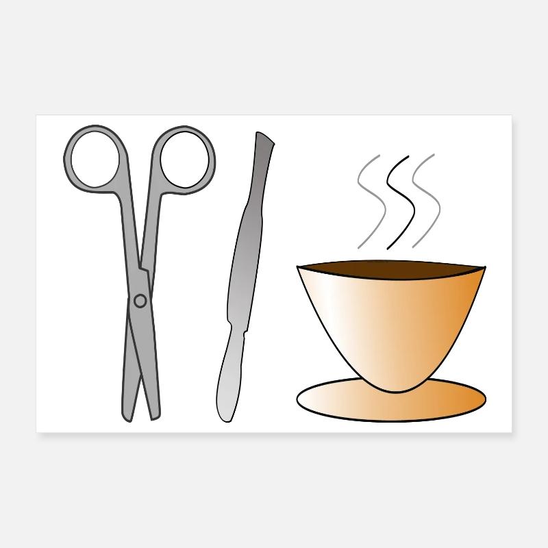 Surgeon Surgeon Surgery Surgery Coffee Gift Poster 12" x 8" (30x20 cm)