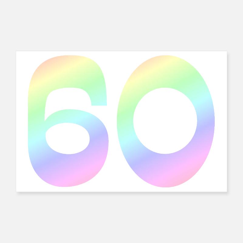 geschenkidee, 60 pastellfarbe Poster 30x20 cm