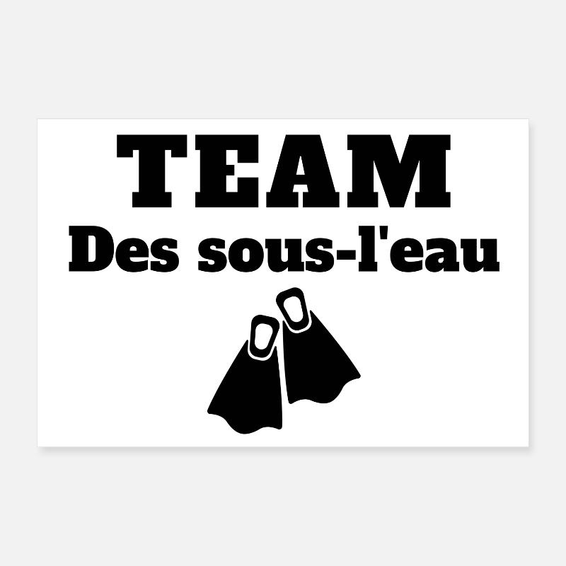 plongée sous-marine, plongeur Poster 30 x 20 cm