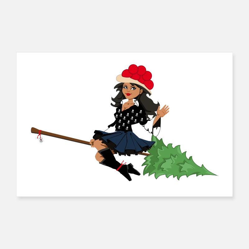 Black Forest Witch Poster 12" x 8" (30x20 cm)