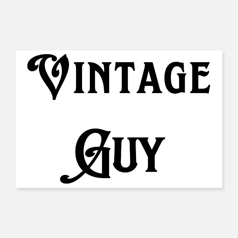 Vintage-Typ Poster 30x20 cm