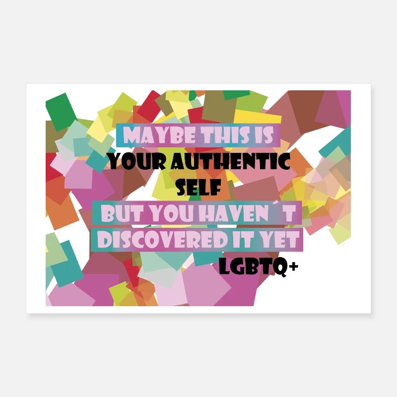 Wer bin ich? LGBTQ+? Poster 30x20 cm