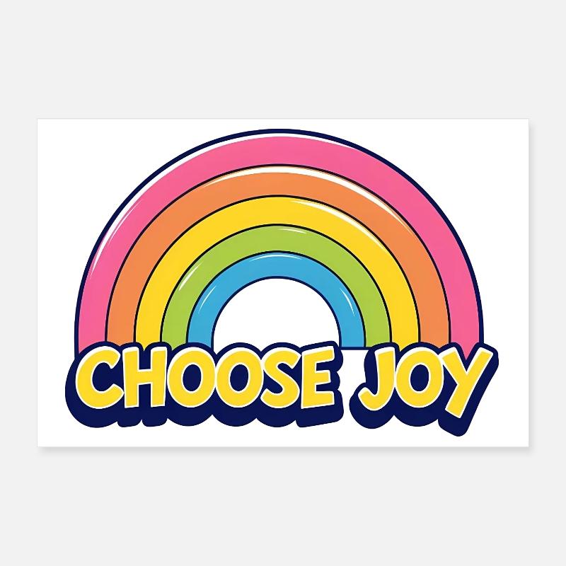 Choose Joy Poster 12" x 8" (30x20 cm)