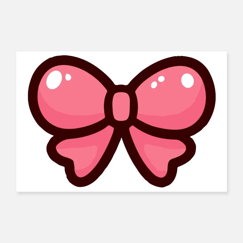 Conception d’arc de dessin animé rose Poster 30 x 20 cm