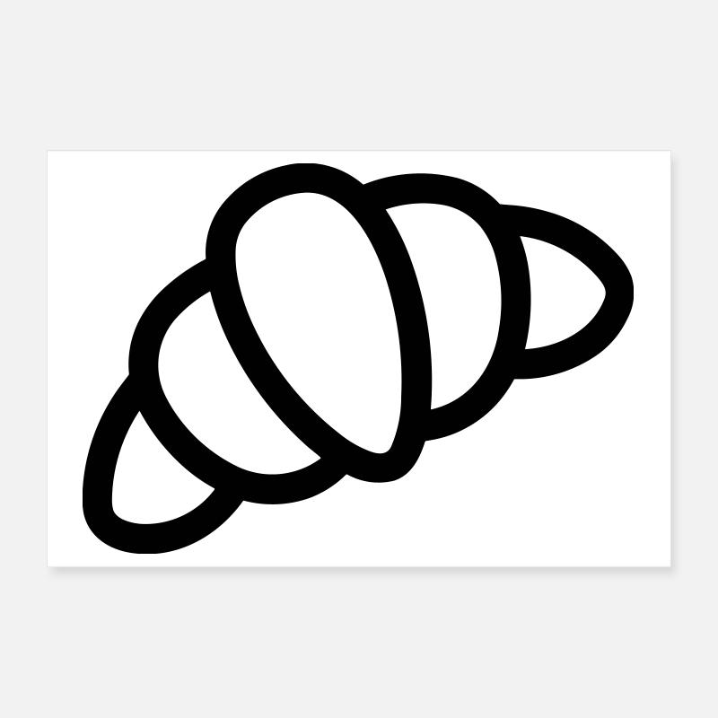 croissant Poster 30 x 20 cm