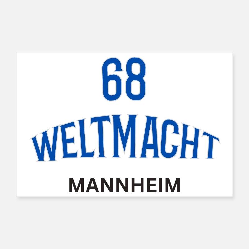 68 Mannheim as a World Power Poster 12" x 8" (30x20 cm)